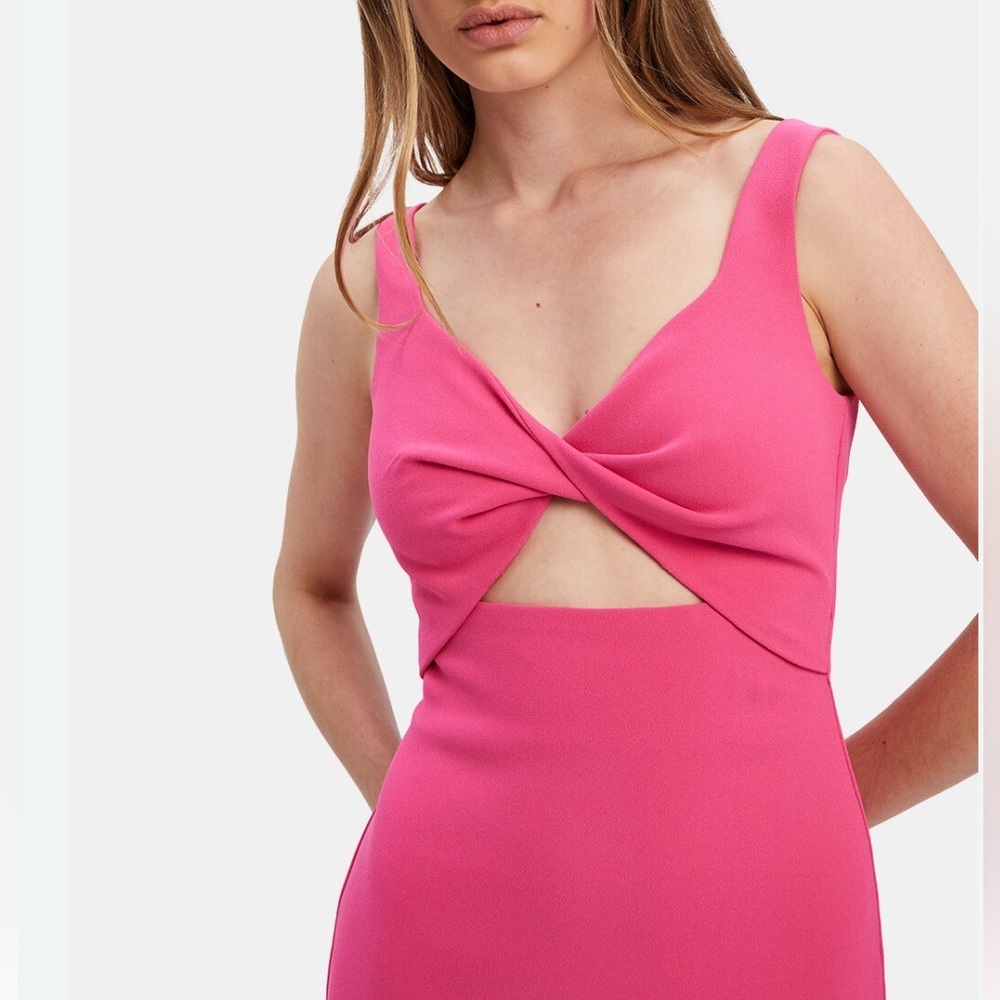 Bardot Maja Dress in sz 8 Pink Mini Cutout Detail NWOT